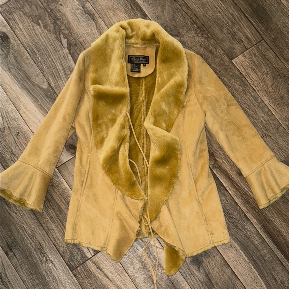 Terry Lewis Classic Luxuries Mustard Yellow Teddy Jacket